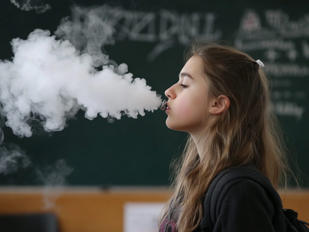 Vapoter dans les écoles : étendue du problème
